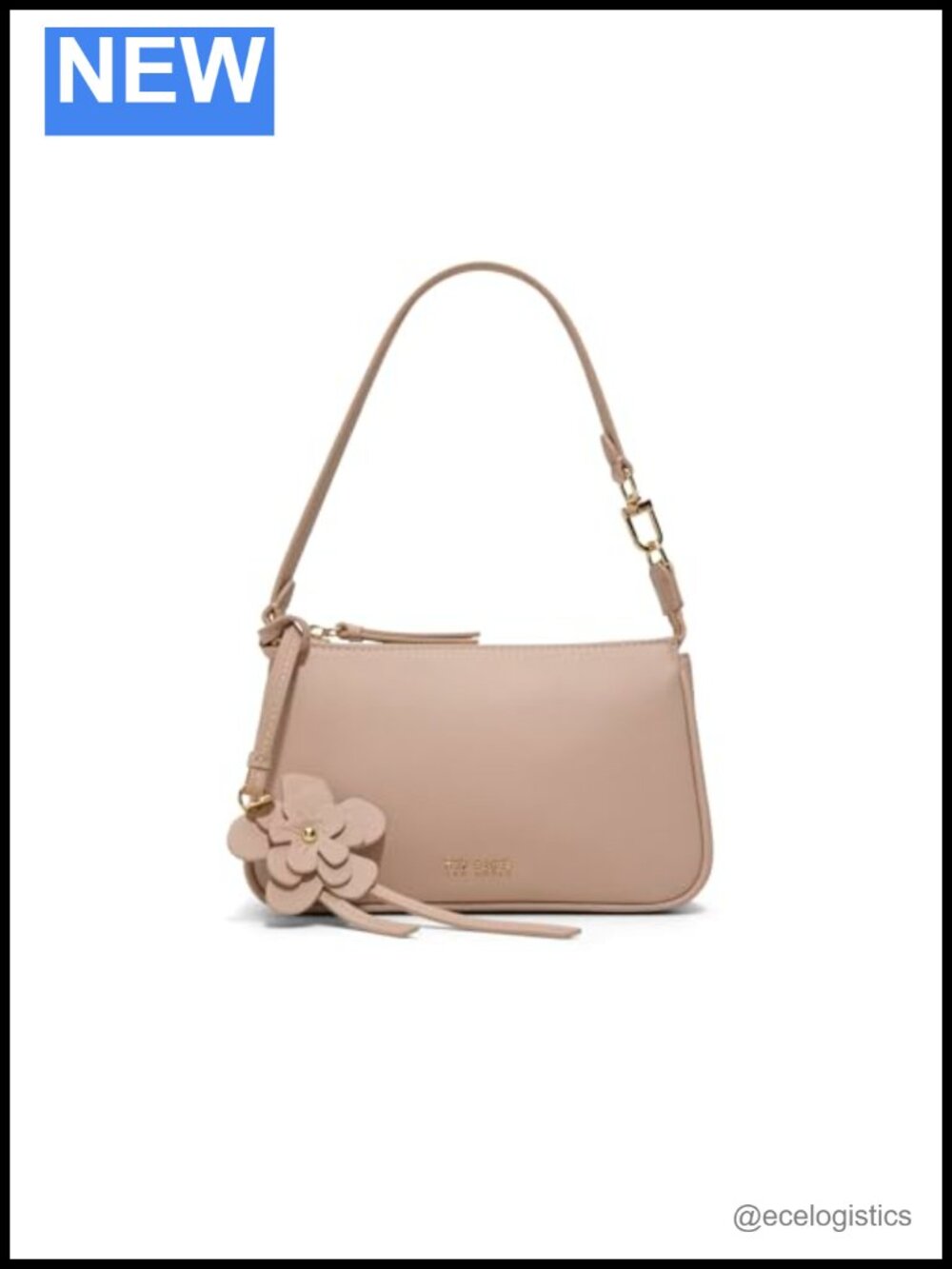 Satchel Shoulder Bag Detachable Strap Leather Floral